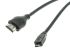 Roline HDMI线, High Speed, HDMI 以太网公插转HDMI 以太网公插, 2m长, 黑色