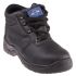 Rockfall Black Steel Toe Capped Mens Safety Boots, UK 6, EU 39