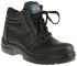 Rockfall Black Steel Toe Capped Men's Safety Boots, UK 7, EU 41
