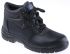 Rockfall Black Steel Toe Capped Men's Ankle Safety Boots, UK 10, EU 44
