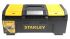 Stanley Kunststoff Werkzeugbox Schwarz, Gelb, 2 Schubladen, L. 394mm B. 220mm H. 394mm, 1.2kg, Vorhängeschloss