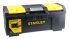 Stanley Kunststoff Werkzeugbox Schwarz, Gelb, 2 Schubladen, L. 600mm B. 255mm H. 600mm, 3.0kg, Vorhängeschloss