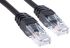 RS PRO, 20m Cat5e, Black RJ45 to Male RJ45 Male, U/UTPUnshielded, Terminated LSZH Sheath