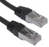 RS PRO Cat6 Male RJ45 to Male RJ45 Ethernet Cable, F/UTP, Black LSZH Sheath, 30m