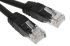RS PRO Cat6 Male RJ45 to Male RJ45 Ethernet Cable, U/UTP, Black LSZH Sheath, 30m