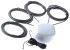 Mobilemark LTM-502-3C3C3C3C2C-WHT-180 Dome Multiband Antenna with SMA Connector, 2G (GSM/GPRS), 3G (UTMS), 4G (LTE),