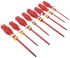 Facom Phillips; Pozidriv; Slotted Insulated Screwdriver Set, 8-Piece