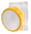 Scame IP66, IP67 Yellow Panel Mount 2P+E Heavy Duty Power Connector Socket, Rated At 16.0A, 110.0 V