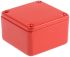 CAMDENBOSS 5000 Series Red Die Cast Aluminium Enclosure, IP54, Red Lid, 50 x 50 x 31mm