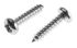 RS PRO Plain Stainless Steel Pan Head Self Tapping Screw, N°6 x 5/8in Long 16mm Long