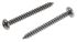 RS PRO Plain Stainless Steel Pan Head Self Tapping Screw, N°6 x 1.1/4in Long 32mm Long
