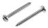 RS PRO Plain Stainless Steel Pan Head Self Tapping Screw, N°8 x 1.1/4in Long 32mm Long