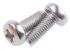 RS PRO Pozi Pan A2 304 Stainless Steel Machine Screws DIN 7985, M3x8mm