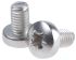 RS PRO Pozi Pan A2 304 Stainless Steel Machine Screws DIN 7985, M5x8mm