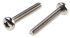 RS PRO Pozi Pan A2 304 Stainless Steel Machine Screws DIN 7985, M5x30mm