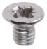 RS PRO Pozi Countersunk A2 304 Stainless Steel Machine Screws DIN 965, M4x6mm