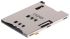 Molex Steckverbinder für Speicherkarten, 1.27mm, 6-polig, Female, SIM, Oberflächenmontage