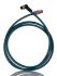 Phoenix Contact Cat5 Right Angle Male M12 to Straight Male RJ45 Ethernet Cable, Shielded, Blue Polyurethane Sheath, 2m,
