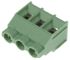 Phoenix Contact MKDS 5/3-7.62 Series PCB Terminal Block, 3-Contact, 7.62mm Pitch, Through Hole Mount, 1-Row, Screw