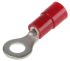 Phoenix Contact, C-RCI 1.5/M4 Insulated Ring Terminal, M4 Stud Size, 0.5mm² to 1.5mm² Wire Size, Red