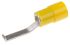Phoenix Contact Hooked, C-BCI 6/2.8 Insulated Crimp Blade Terminal 18mm Blade Length, 4mm² to 6mm², Yellow