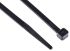 RS PRO Cable Tie, 190mm x 4.8 mm, Black Nylon, Pk-100