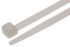 RS PRO Cable Tie, 450mm x 4.8 mm, Natural Nylon, Pk-100