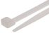 RS PRO Cable Tie, 240mm x 7.6 mm, Natural Nylon, Pk-100
