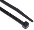 RS PRO Cable Tie, Heat Stabilised, 160mm x 4.8 mm, Black Nylon, Pk-100