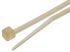 RS PRO Cable Tie, Heat Stabilised, 203mm x 2.5 mm, Natural Nylon, Pk-100