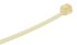 RS PRO Cable Tie, Heat Stabilised, 100mm x 2.5 mm, Natural Nylon, Pk-100