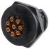 Amphenol Industrial Circular Connector, 8 Contacts, Panel Mount, Plug, Male, IP67, Ceres Series