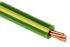 RS PRO Green/Yellow 1.5 mm² Hook Up Wire, 15 AWG, 7/0.53 mm, 100m, PVC Insulation