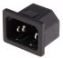 RS PRO C14 Right Angle Snap-In IEC Connector Male, 10A, 250 V