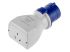 Scame IP20 Blue Industrial Power Connector Adapter, Rated At 16.0A, 250.0 V