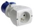 Scame IP20 Blue Industrial Power Connector Adapter, Rated At 16A, 250 V