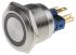 RS PRO Illuminated Push Button Switch, Momentary, Panel Mount, 22mm Cutout, SPDT, Blue LED, 250V ac, IP65, IP67