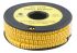 RS PRO Slide On Cable Markers, Black on Yellow, Pre-printed "1", 3.6 → 7.4mm Cable