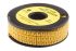 RS PRO Slide On Cable Markers, Black on Yellow, Pre-printed "2", 3.6 → 7.4mm Cable