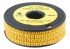 RS PRO Slide On Cable Markers, Black on Yellow, Pre-printed "I", 3.6 → 7.4mm Cable