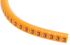 RS PRO Snap On Cable Markers, Black on Orange, Pre-printed "3", 4 → 5mm Cable
