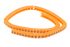 RS PRO Snap On Cable Markers, Black on Orange, Pre-printed "R", 4 → 5mm Cable
