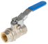 RS PRO Brass Full Bore, 2 Way, Ball Valve, BSP 1/2in, 14bar Operating Pressure
