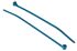 Thomas & Betts Cable Tie, 91.9mm x 2.36 mm, Blue Metal Detectable, Pk-100