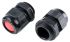 Kopex-EX CGM Cable Gland, M25 Max. Cable Dia. 17mm, Nylon, Black, 11mm Min. Cable Dia., IP66, IP68, Without Locknut