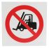 RS PRO 禁止叉车标志, 禁止标志, 非自粘式, 塑料制, 200 mm高 x 200mm宽