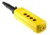 Schneider Electric Yellow Polypropylene Harmony XACA Pendant Station Enclosure - 4 Hole 22mm Diameter