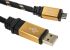Roline Male USB A to Male Micro USB B Cable, USB 2.0, 800mm
