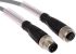 Pepperl + Fuchs Straight Female M12 to Male M12 Sensor Actuator Cable, 4 Core, PUR, 2m