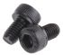 RS PRO Black, Self-Colour Steel Hex Socket Cap Screw, DIN 912, M5 x 8mm